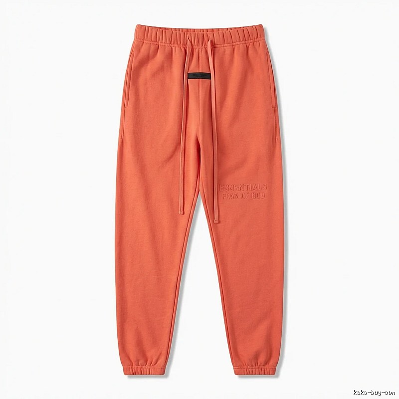 ESSENTIALS Basic Orange Sweatpants