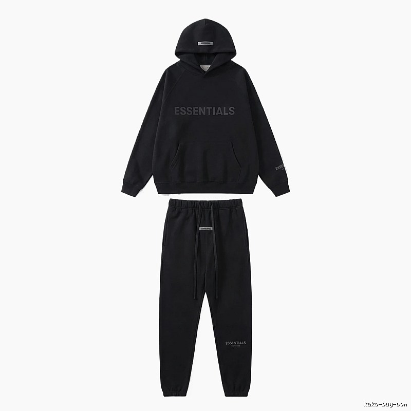 ESSENTIALS casual style black suit
