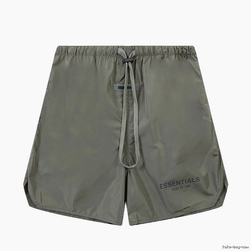 ESSENTIALS casual style military green shorts