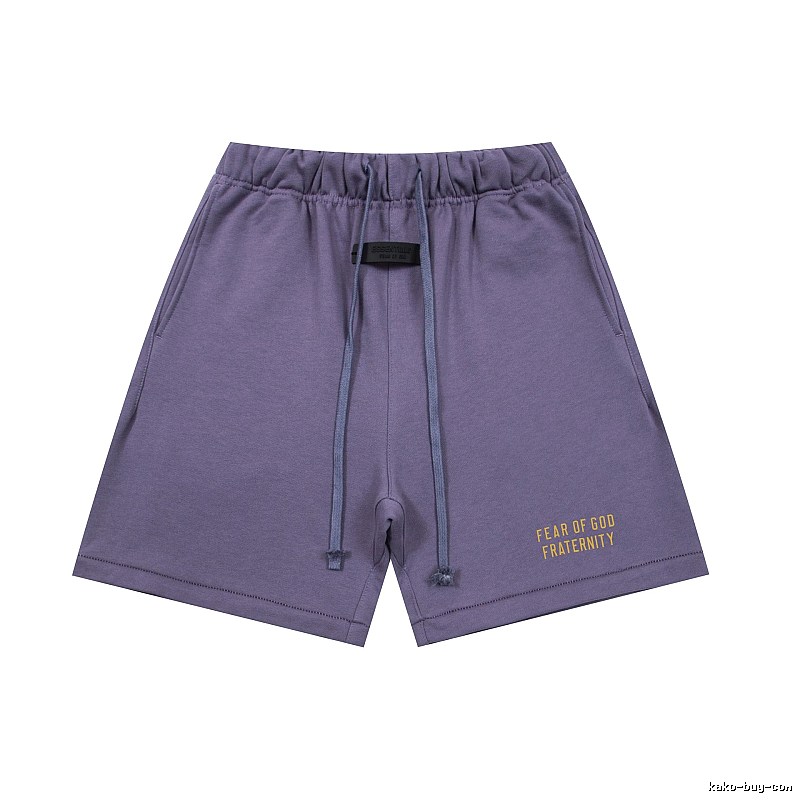 ESSENTIALS minimalist style light purple shorts