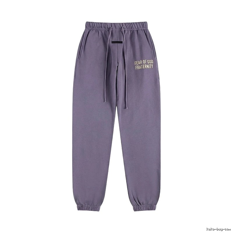 ESSENTIALS minimalist style light purple sweatpants