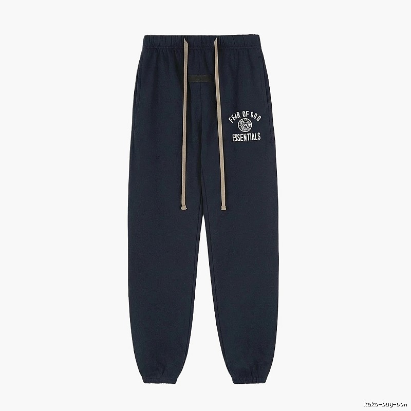 ESSENTIALS minimalist style navy blue sweatpants