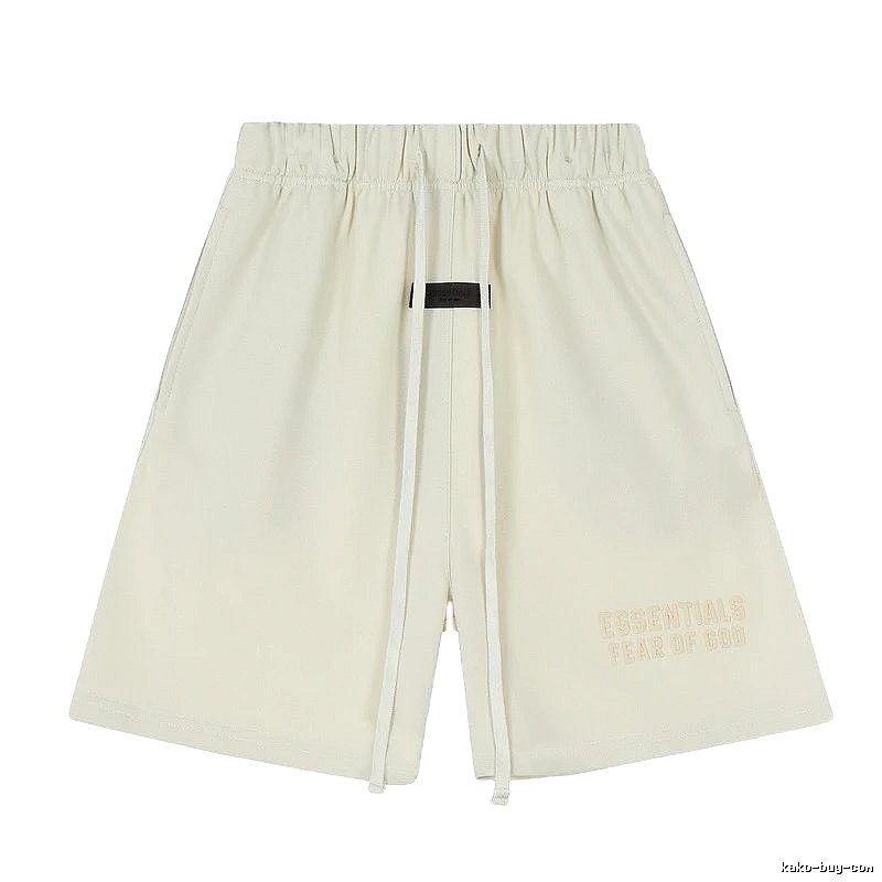 ESSENTIALS minimalist style off-white shorts