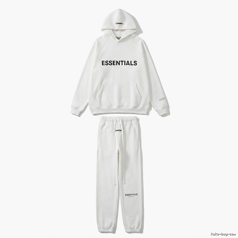 ESSENTIALS minimalist style white suit