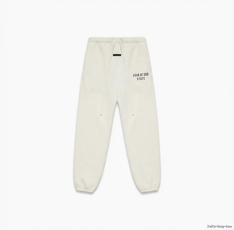 ESSENTIALS minimalist style white sweatpants