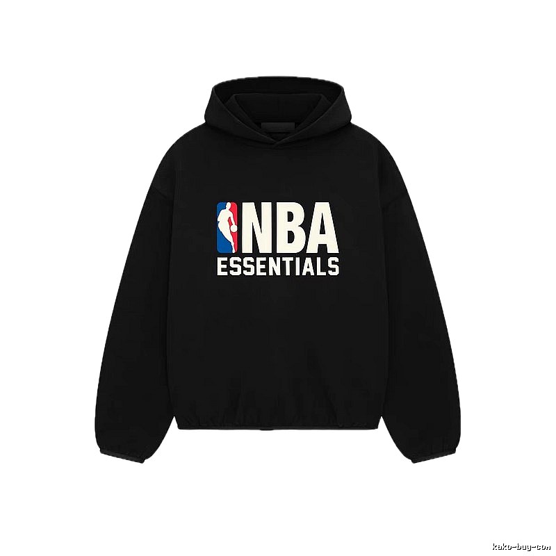 ESSENTIALS NBA-style black hoodie