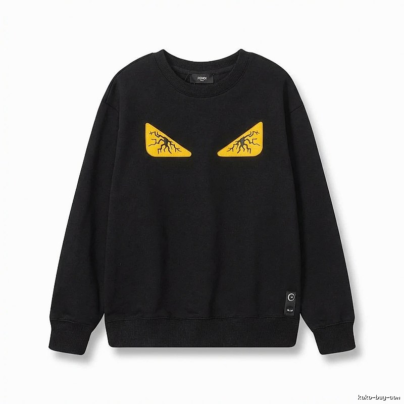 Fendi Monster Trendy Cool Black Sweatshirt