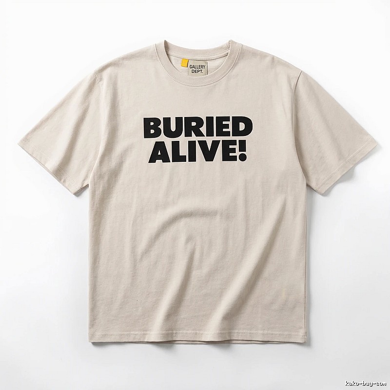 Gallery Dept. Alphabet Style Beige T-shirt