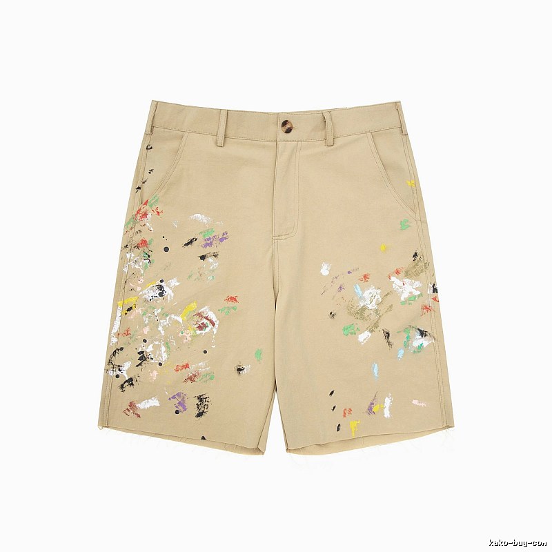 Gallery Dept Graffiti Style Khaki Shorts