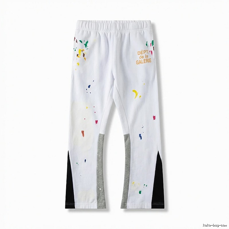 Gallery Dept Graffiti Style White Long Trousers