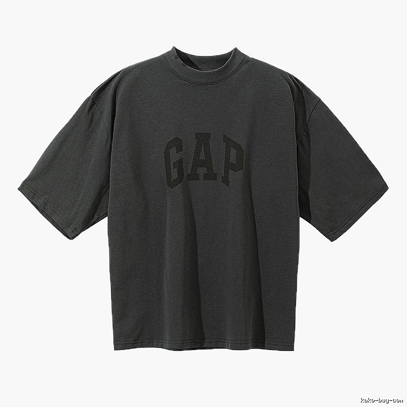 GAP x Kanye co-branded dark grey T-shirt