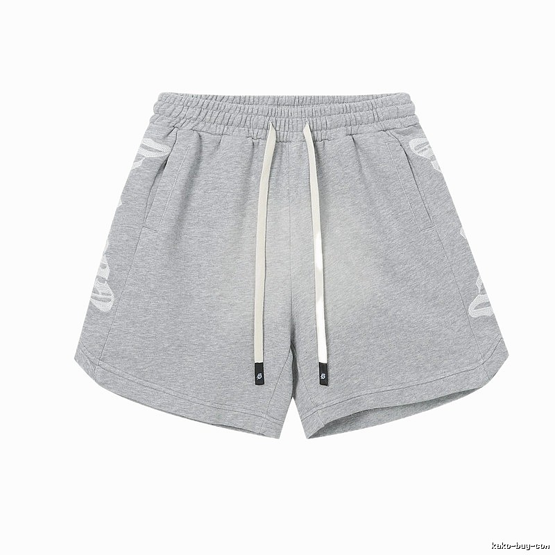 Godspeed Print Street Style Light Gray Casual Shorts