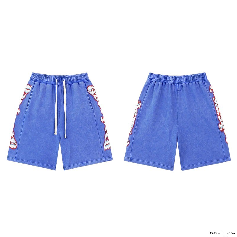 Godspeed Printed Street Style Blue Shorts