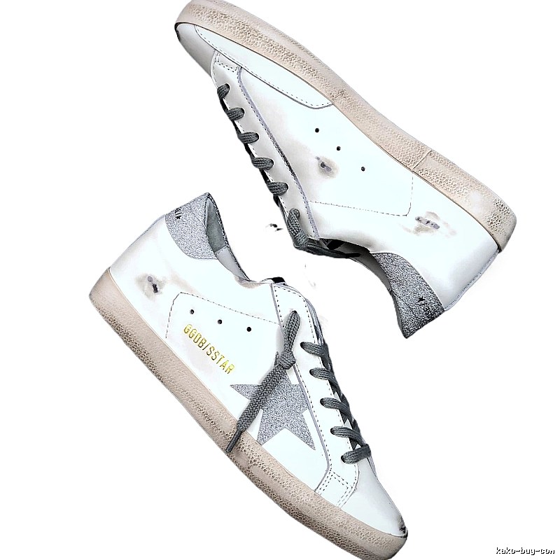 Golden Goose Dirty Vintage White Sneakers