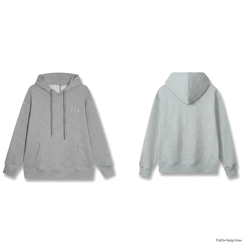 Gucci minimalist style grey hoodie