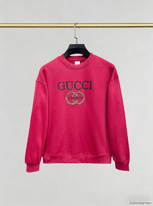Gucci Pink Crewneck Sweatshirt with Gucci Sweatshirt for Photo Ready