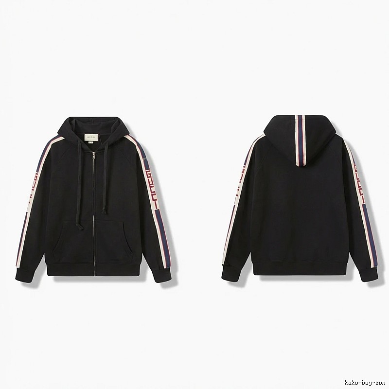 Gucci striped fashionable black sweatshirt
