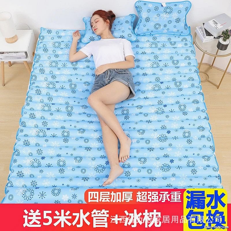 Guest Room Gadget Cooling Sleeping Mat 200 x 120 cm Snowflake Pattern