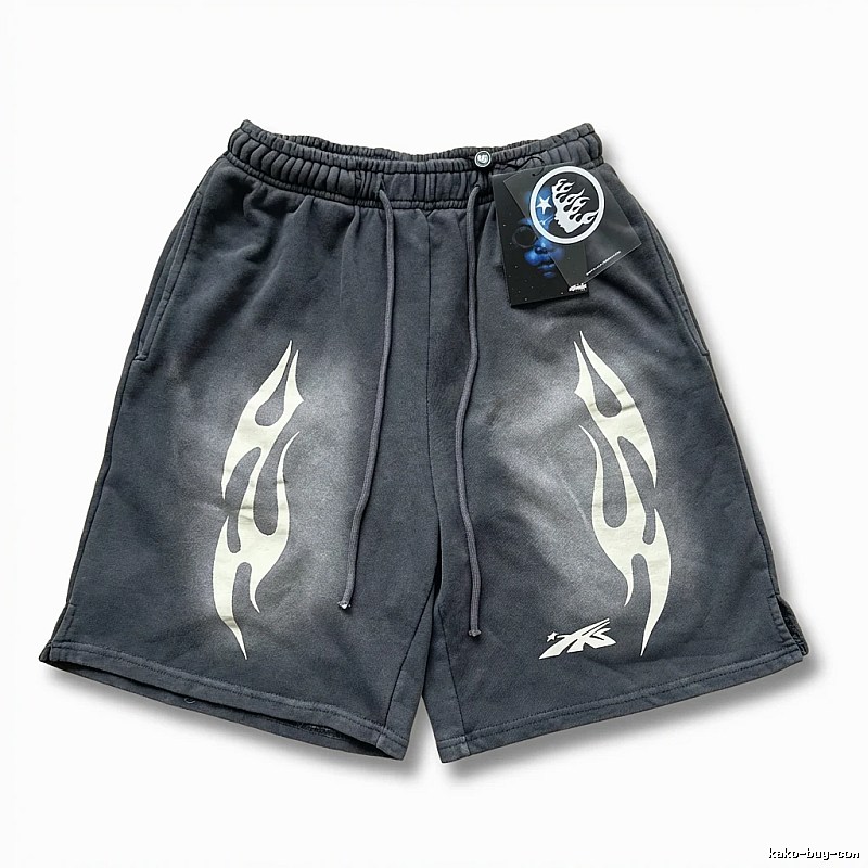 Hellstar Flame Dark Style Shorts