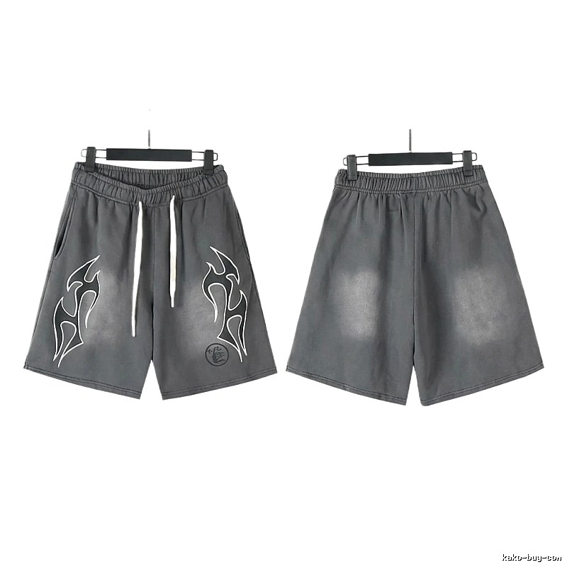 Hellstar Flame Wind Grey Shorts