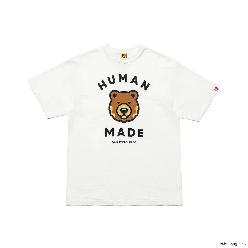 HUMAN MADE Bear Head Japanese Retro White T-Shirt