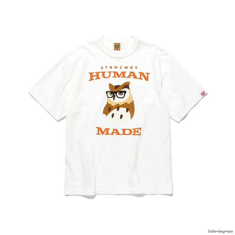 HUMAN MADE Owl Print Vintage White T-Shirt
