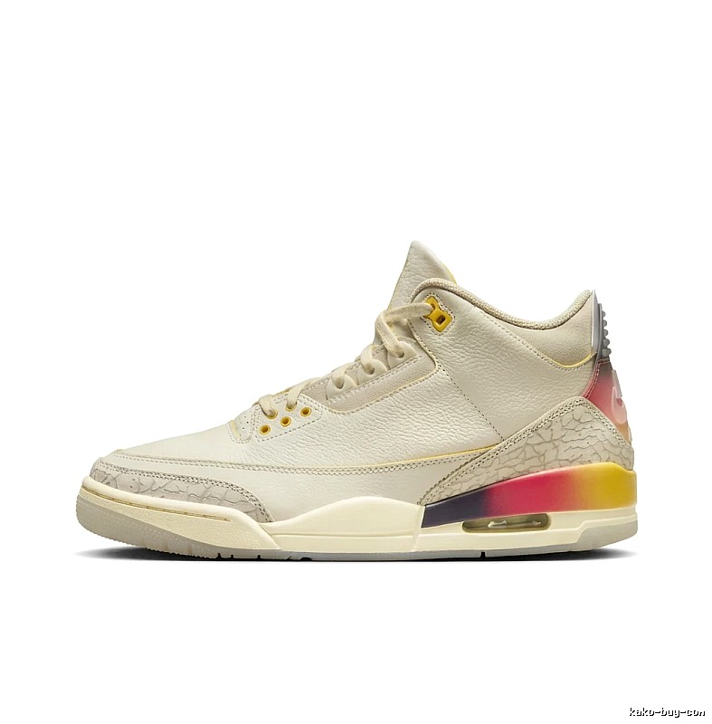 Jordan AJ3 Trendy Gradient White Shoes