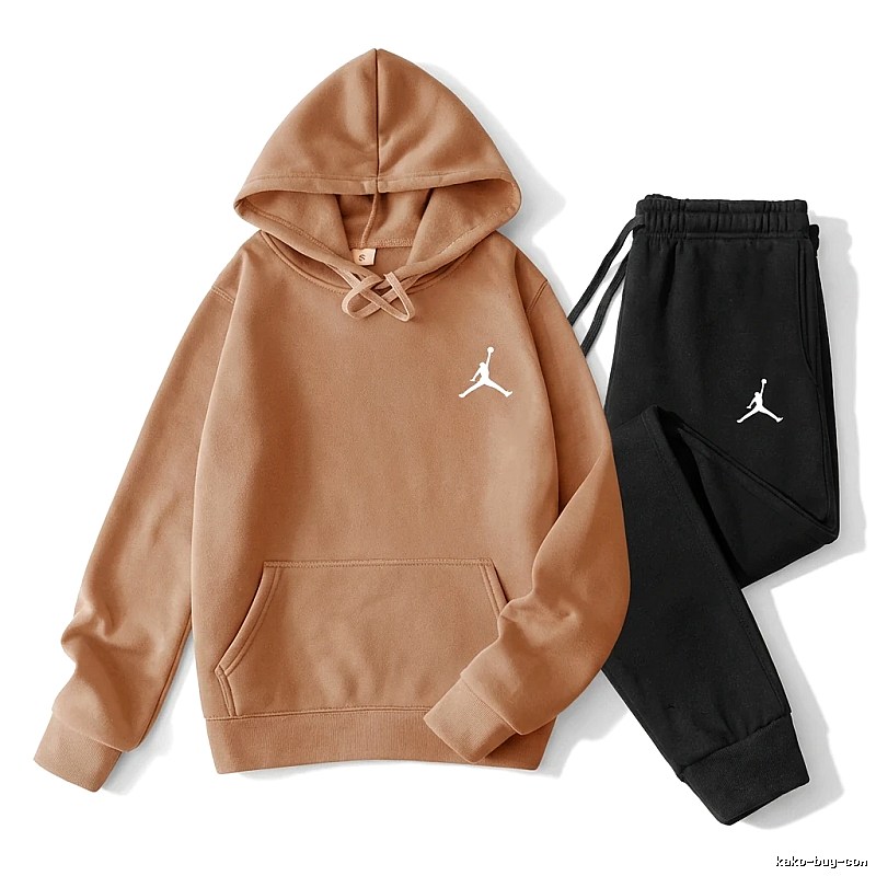 Jordan sporty brown and black suit