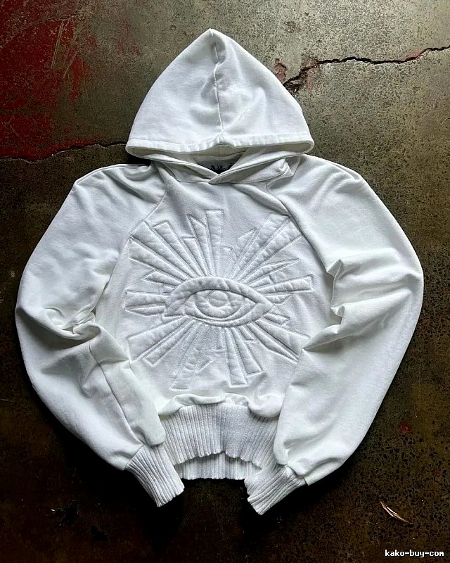 Kapital Casual Eye graphic hoodie Black Raised Eye for Streetwear Looks