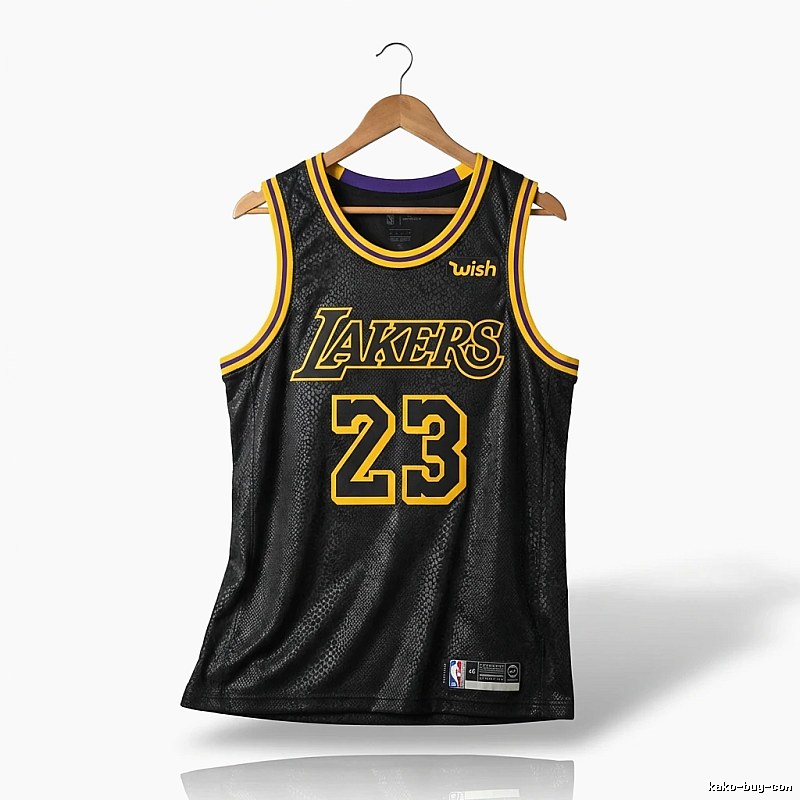 LBJ Lakers retro black jersey
