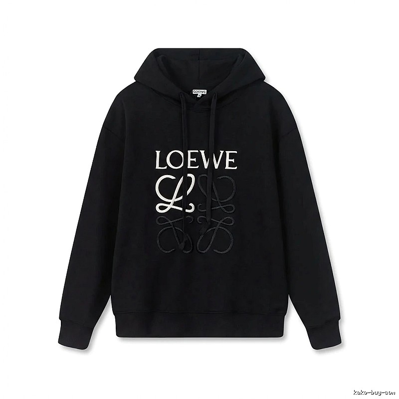 LOEWE letter embroidery style hoodie