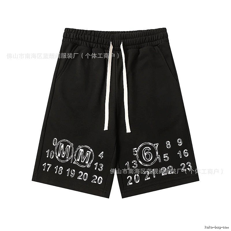 Maison Margiela digital print style shorts