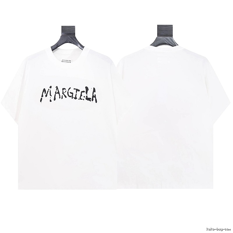 Maison Margiela Graffiti Street Style White T-shirt