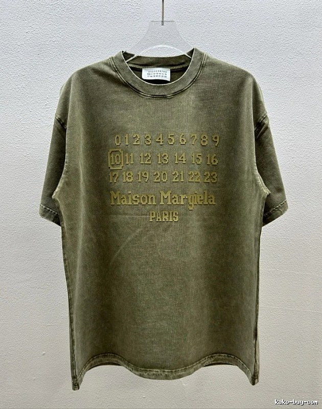 Maison Margiela Number Vintage Military Green Short-sleeve T-shirt