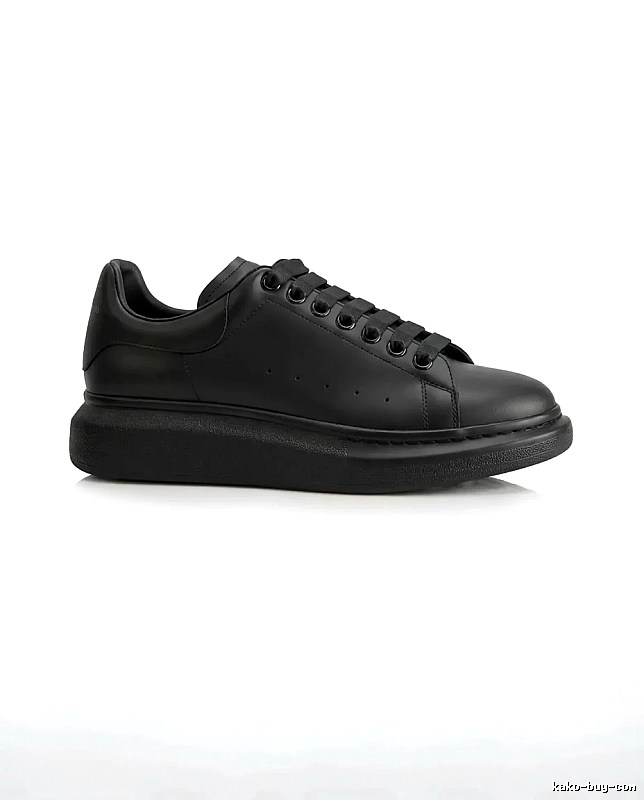 McQueen Thick-soled Casual Style Black Shoes