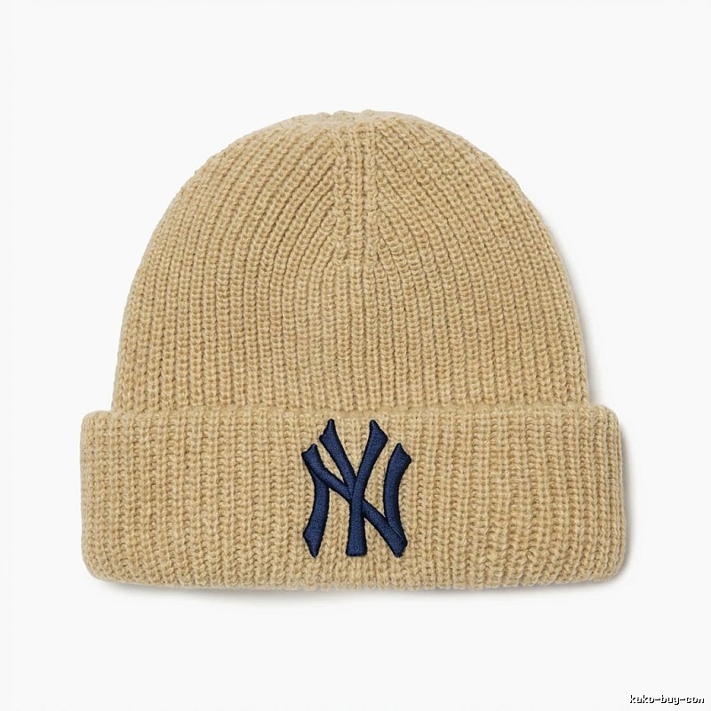 MLB classic beige knitted hat