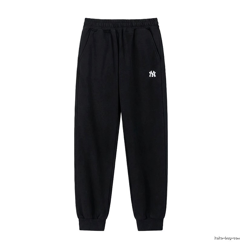 MLB large logo casual style black pants