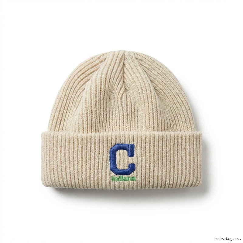 MLB letter minimalist style beige hat