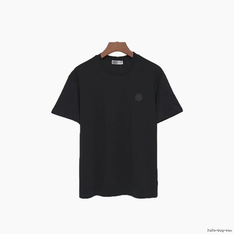 Moncler Classic Minimalist Style Black Short-sleeve T-shirt