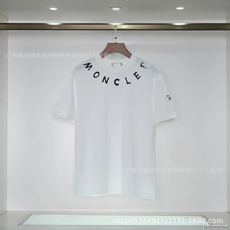 Moncler Graffiti Casual Style White Short-sleeve T-shirt