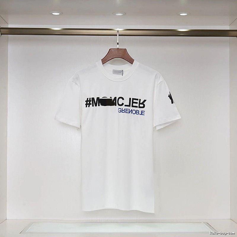 Moncler Grenoble Trendy Printed White T-Shirt