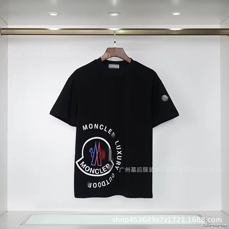Moncler Outdoor Casual Style Black Short-sleeve T-shirt