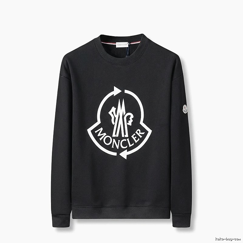 Moncler's classic trendy black sweatshirt