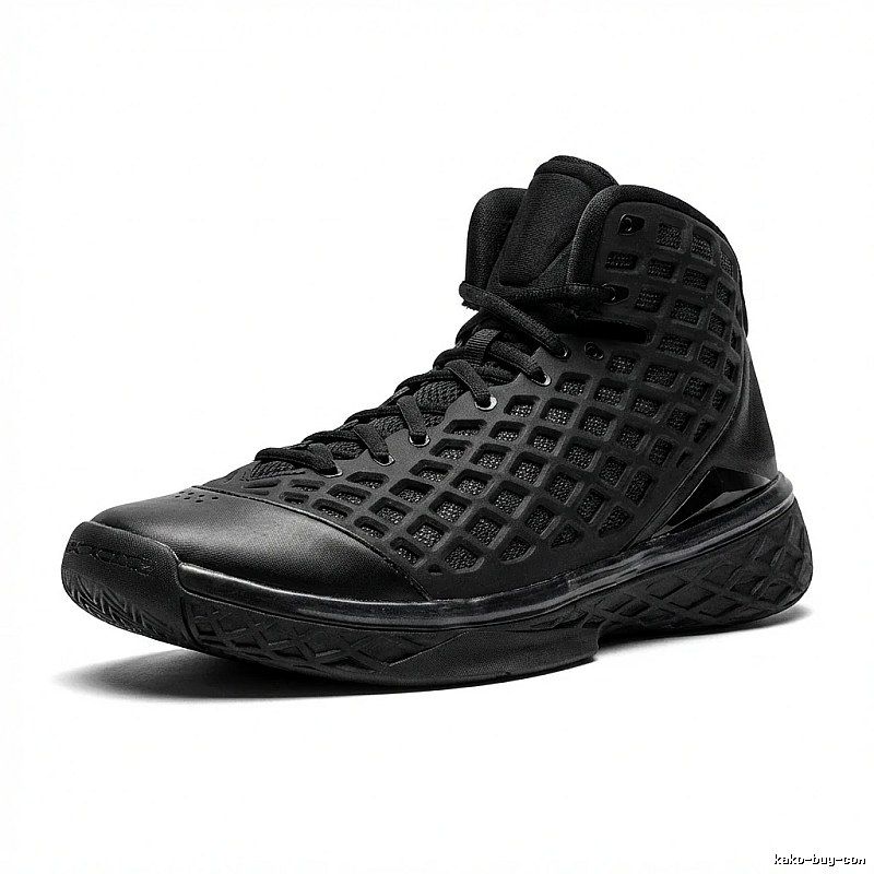 Nike high-top black sports shoes