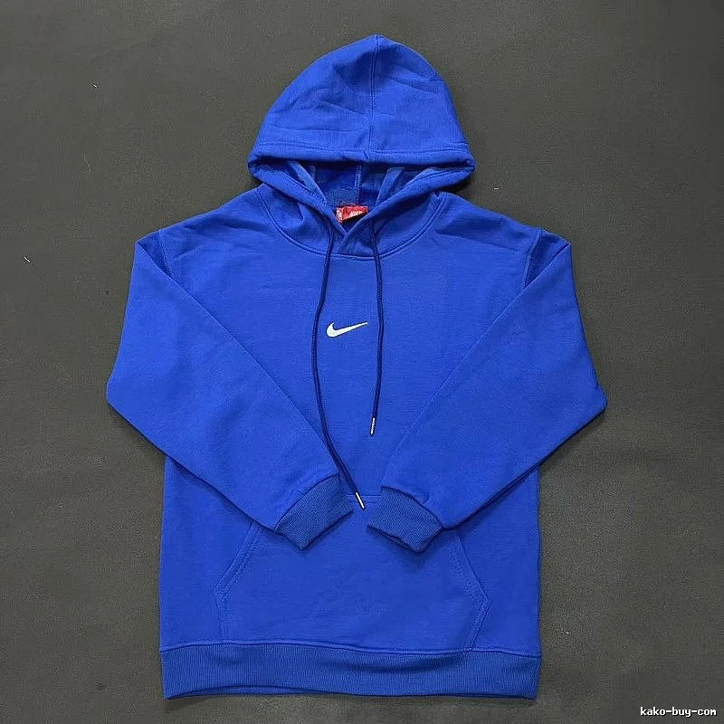 Nike Small Chest-Logo Detail Small-Logo Detail Blue Zip Hoodie Airport Outfit Swoosh