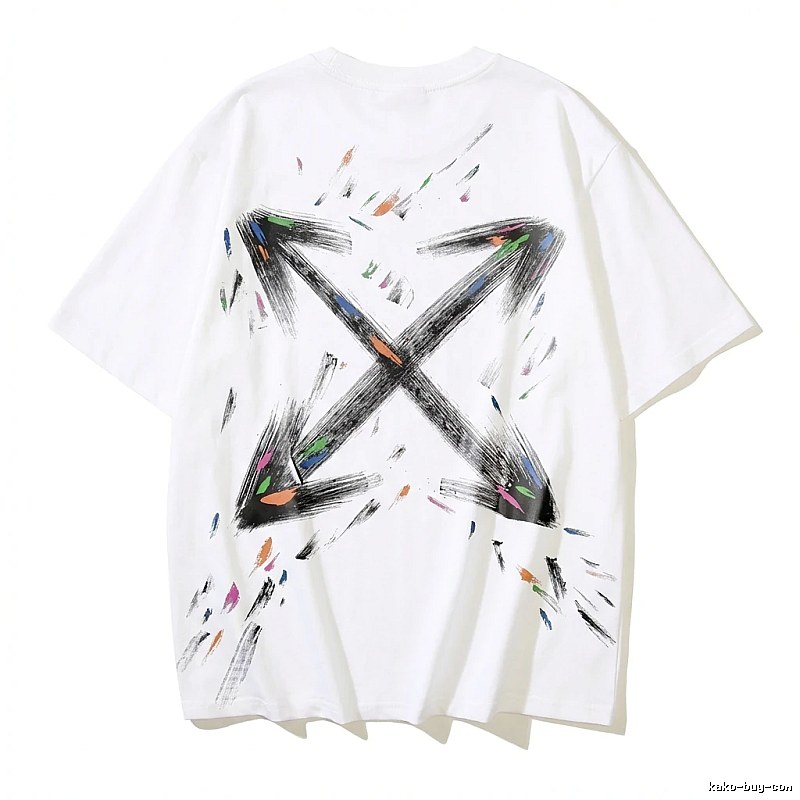 Off-White Graffiti Style White T-shirt