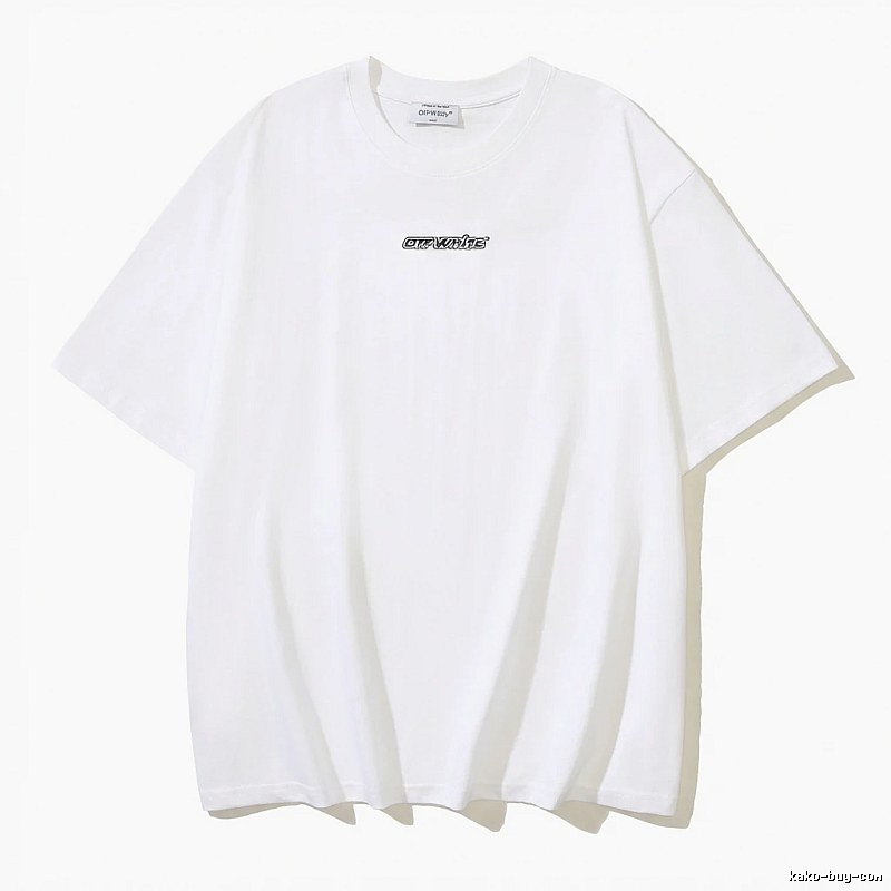 Off-White minimalist style white T-shirt