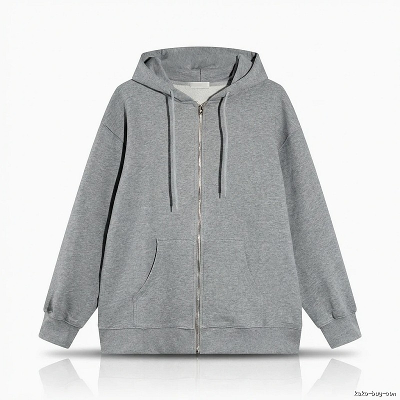Other simple style hooded gray sweatshirt