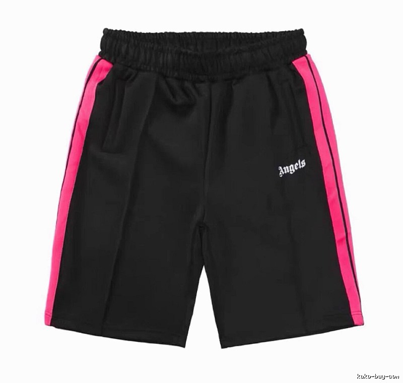 Palm Angels Easy Match Track shorts Black Side Stripe for Everyday Use