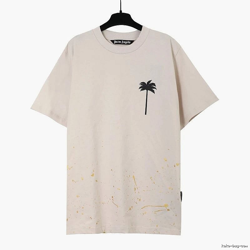Palm Angels Resort Logo T-shirt White Palm Tree with Premium Look